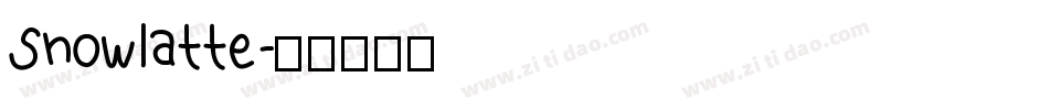 Snowlatte字体转换