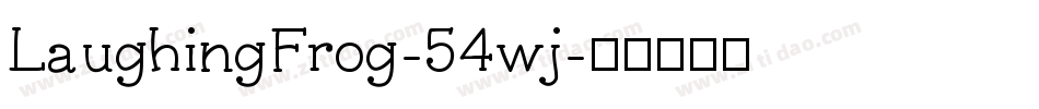 LaughingFrog-54wj字体转换