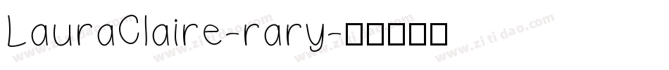 LauraClaire-rary字体转换