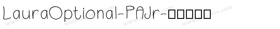 LauraOptional-PAJr字体转换