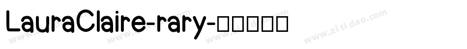 LauraClaire-rary字体转换