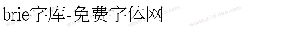 brie字库字体转换
