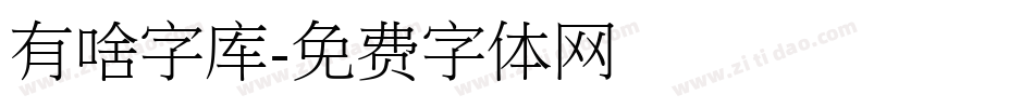 有啥字库字体转换