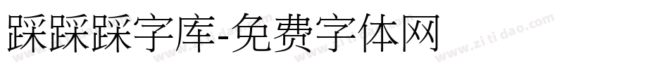 踩踩踩字库字体转换