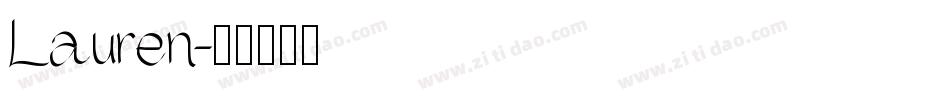 Lauren字体转换