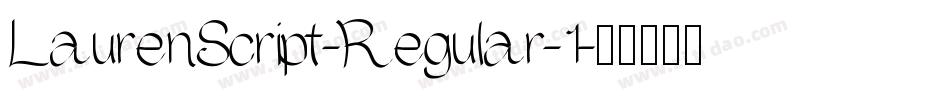 LaurenScript-Regular-1字体转换