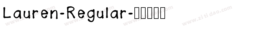 Lauren-Regular字体转换