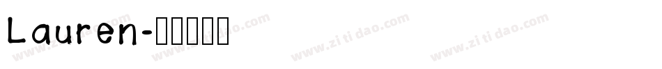 Lauren字体转换