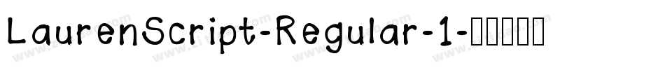 LaurenScript-Regular-1字体转换