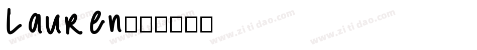 Lauren字体转换