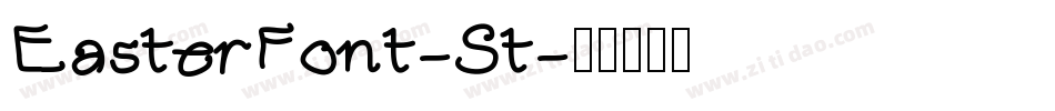 EasterFont-St字体转换