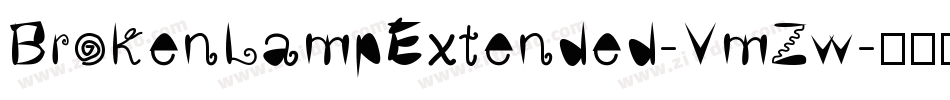 BrokenLampExtended-VmZw字体转换