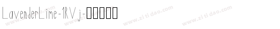 LavenderLime-1RVj字体转换