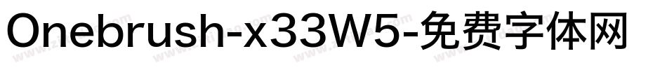 Onebrush-x33W5字体转换