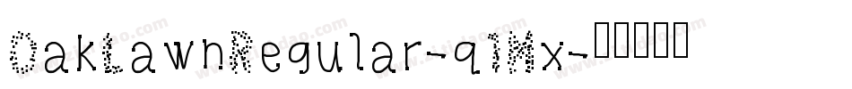 OakLawnRegular-q1Mx字体转换