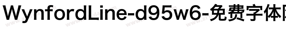 WynfordLine-d95w6字体转换