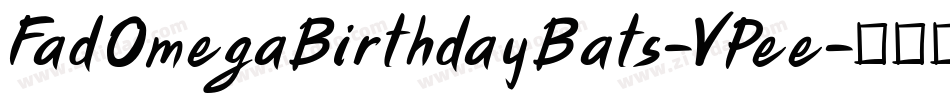 FadOmegaBirthdayBats-VPee字体转换