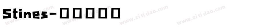 Stines字体转换
