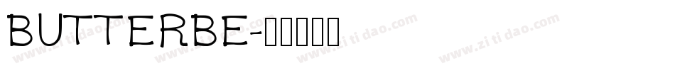 BUTTERBE字体转换