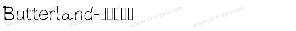 Butterland字体转换