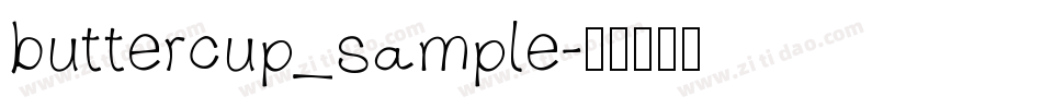 buttercup_sample字体转换