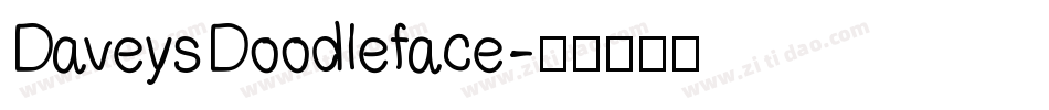 DaveysDoodleface字体转换