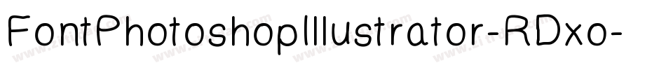FontPhotoshopIllustrator-RDxo字体转换 FontPhotoshopIllustrator-RDxo字体转换