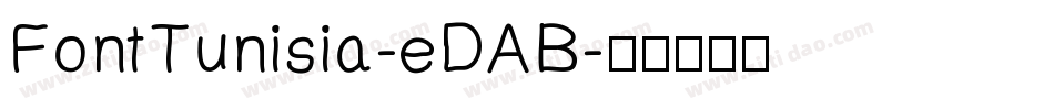 FontTunisia-eDAB字体转换