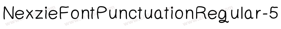 NexzieFontPunctuationRegular-5YKG字体转换