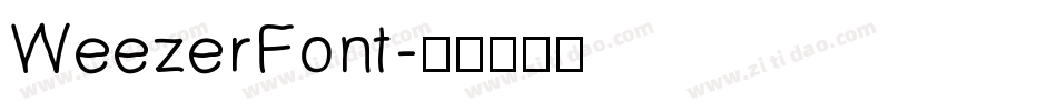 WeezerFont字体转换