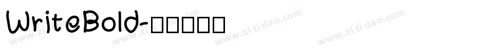 WriteBold字体转换