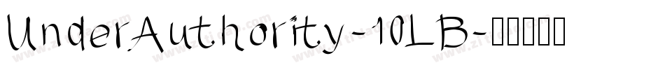 UnderAuthority-10LB字体转换