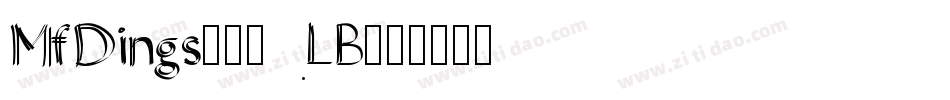 MfDings3-90LB字体转换