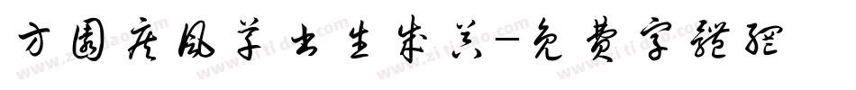 方圆疾风草书生成器字体转换