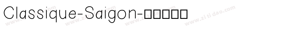 Classique-Saigon字体转换