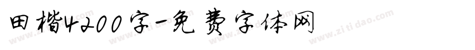 田楷4200字字体转换