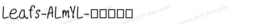 Leafs-ALmYL字体转换