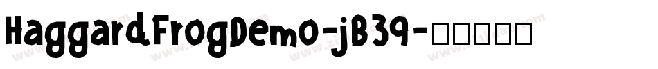 HaggardFrogDemo-jB39字体转换