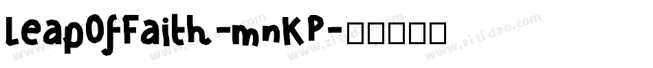 LeapOfFaith-mnKP字体转换
