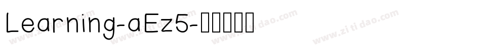 Learning-aEz5字体转换