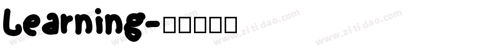 Learning字体转换