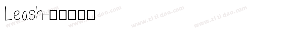 Leash字体转换