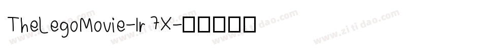 TheLegoMovie-lr7X字体转换