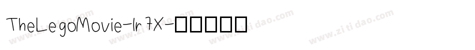 TheLegoMovie-lr7X字体转换