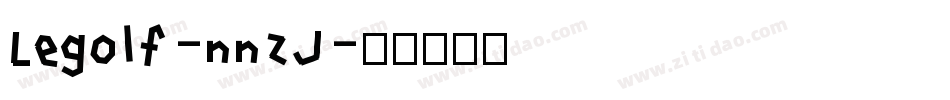 Legolf-nnZJ字体转换