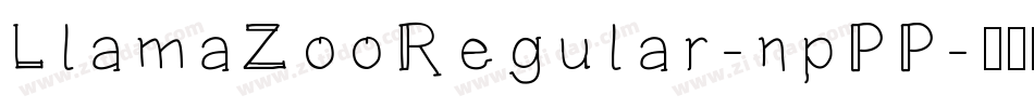 LlamaZooRegular-npPP字体转换