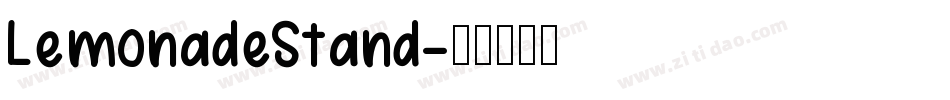 LemonadeStand字体转换