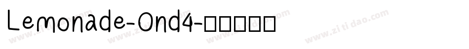 Lemonade-Ond4字体转换
