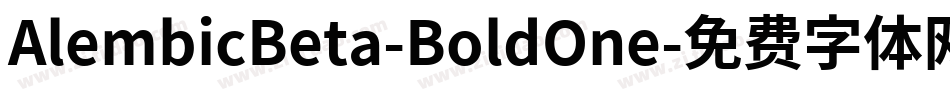 AlembicBeta-BoldOne字体转换