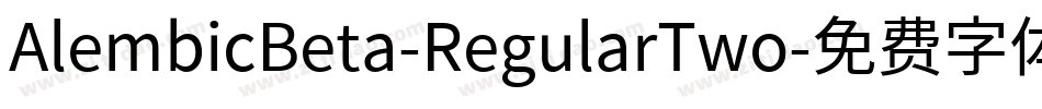AlembicBeta-RegularTwo字体转换